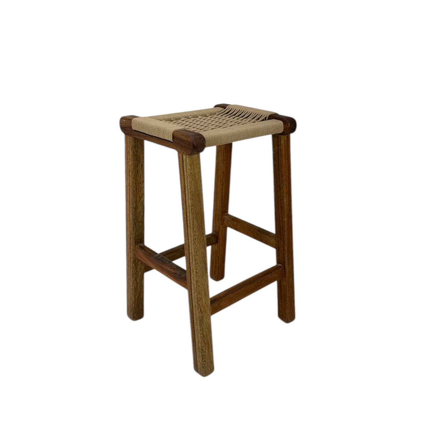 Kheyoot Bar Stool - Teak Wood My Store