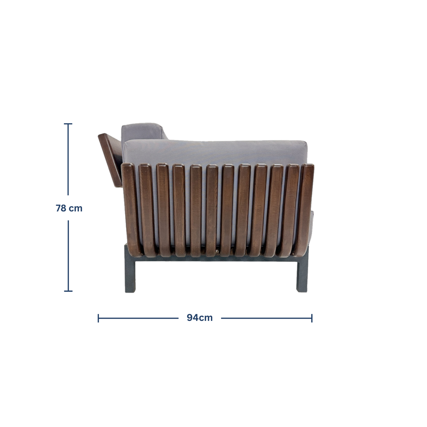 Modular Lounge Chair - Zan Wood Umbra