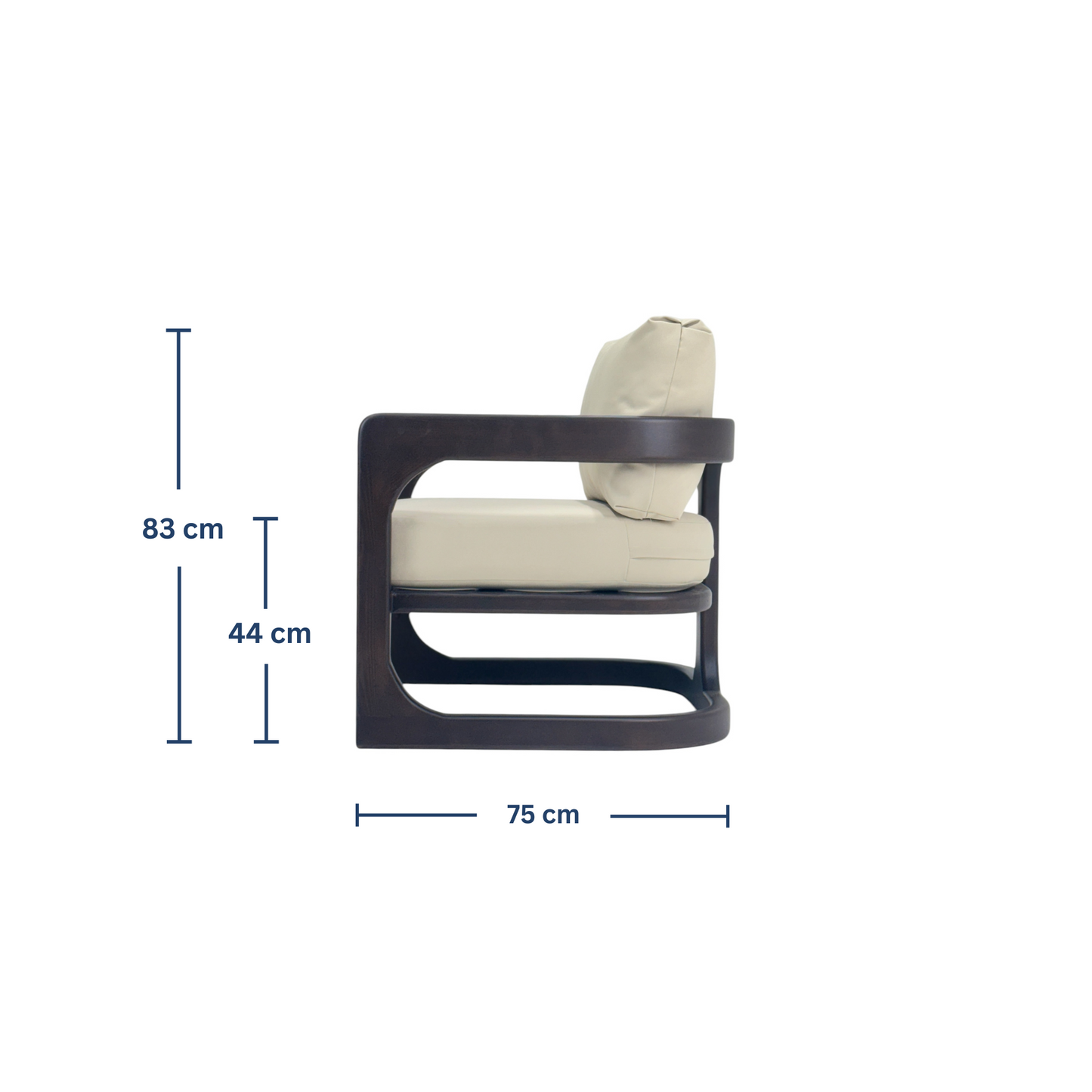 Silk Lounge Chair - Pine Wood My Store