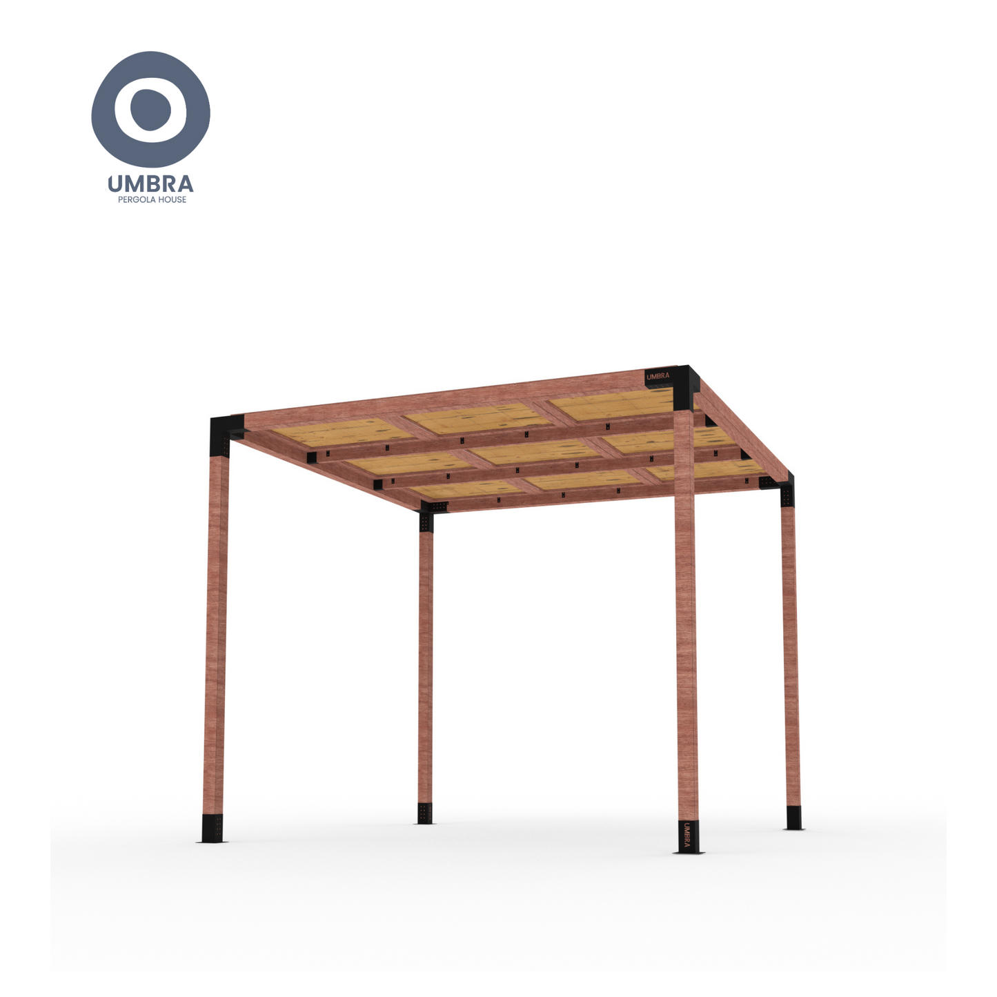 3X3 Meter Pergola - Blazed Reed