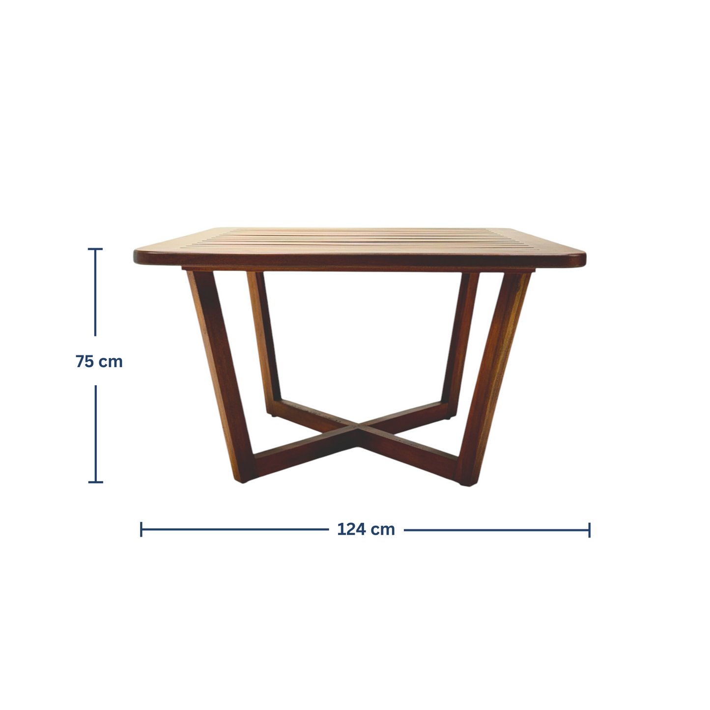 Crystal Dining Table - Teak Wood Umbra