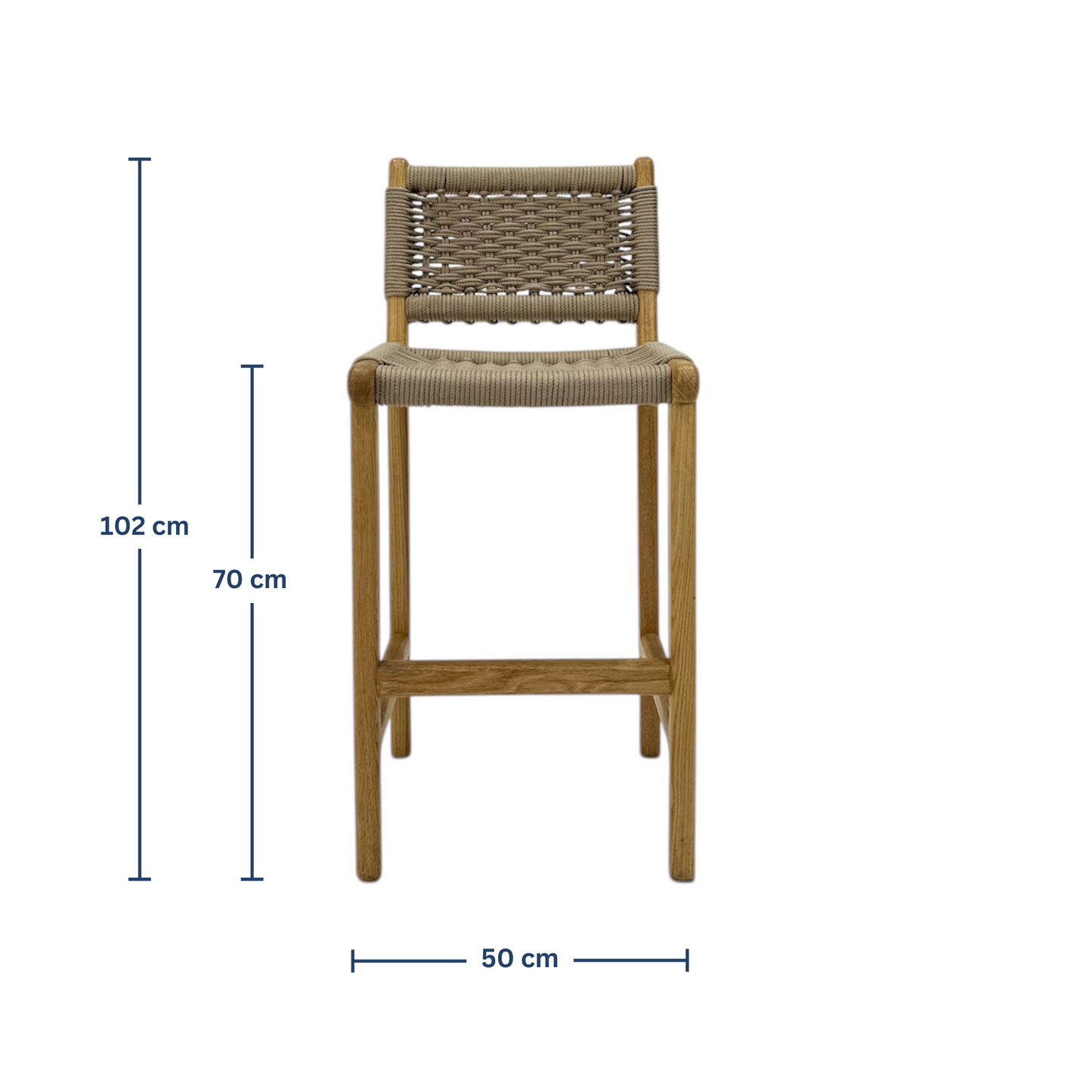 Kheyoot Bar Chair - Oak Wood My Store