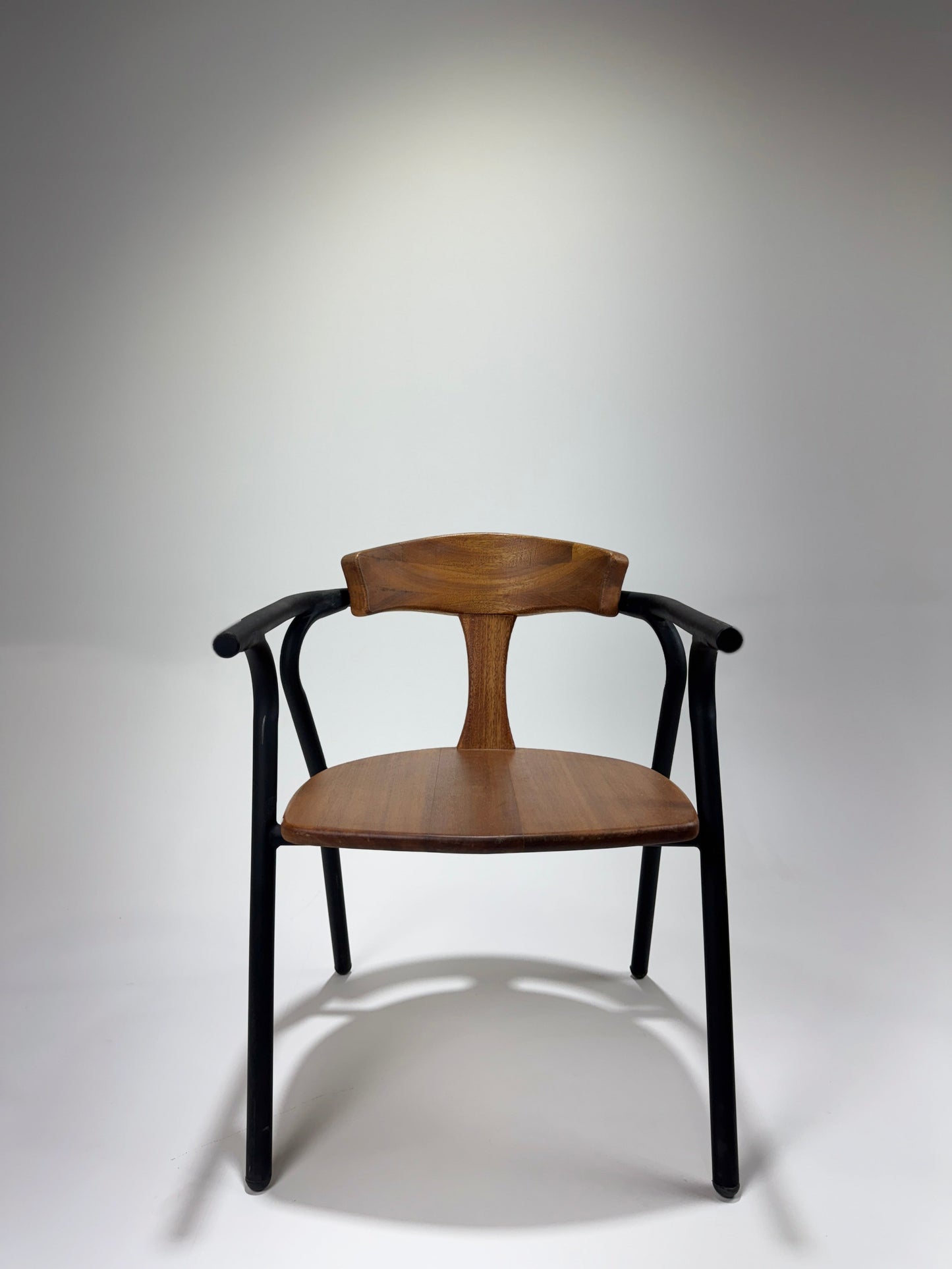 CURV Dining Chair - Aluminum & Teak My Store