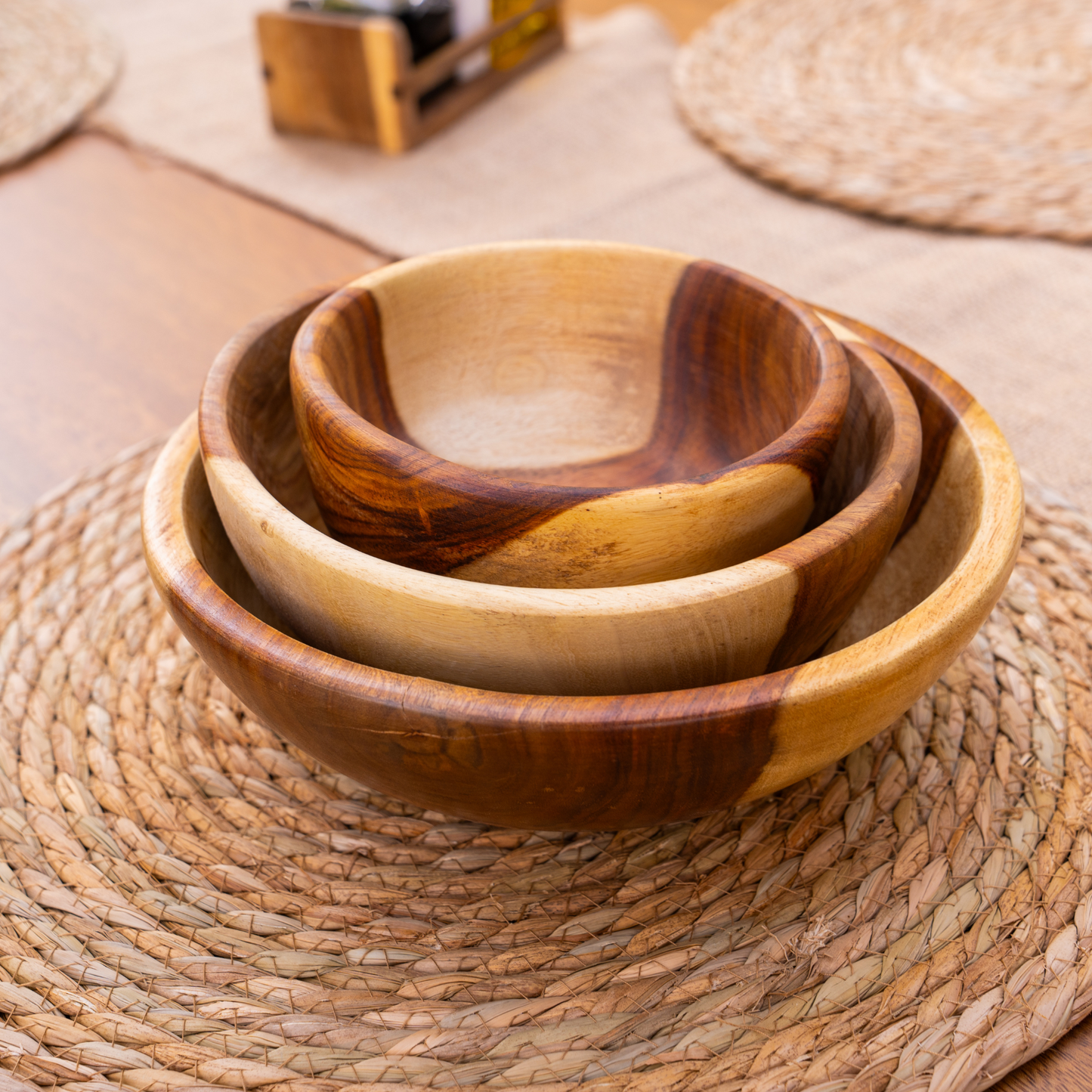 Natural Wooden Bowls - 3 Piece Set Umbra