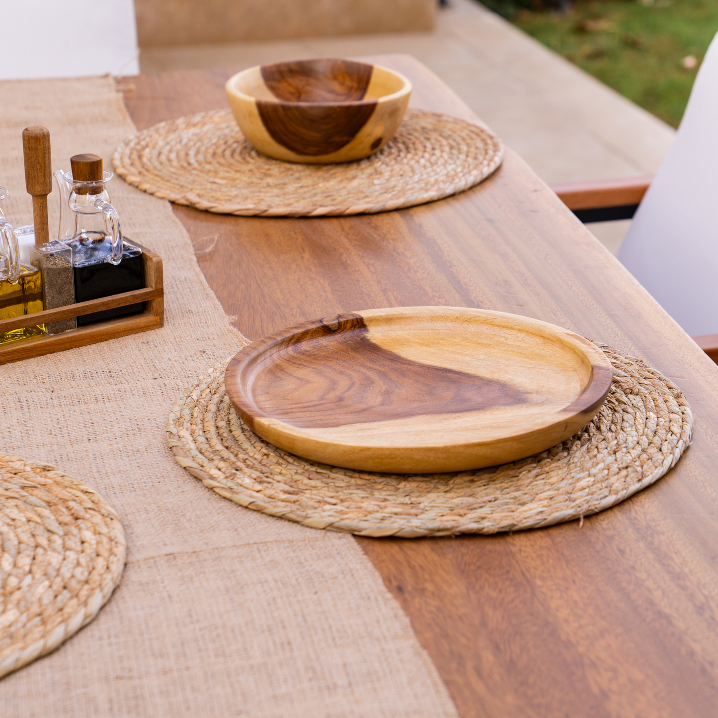 Natural Wooden Plates - 3 Piece Set Umbra