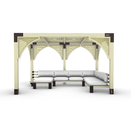 Built-in Sofa Pergola
