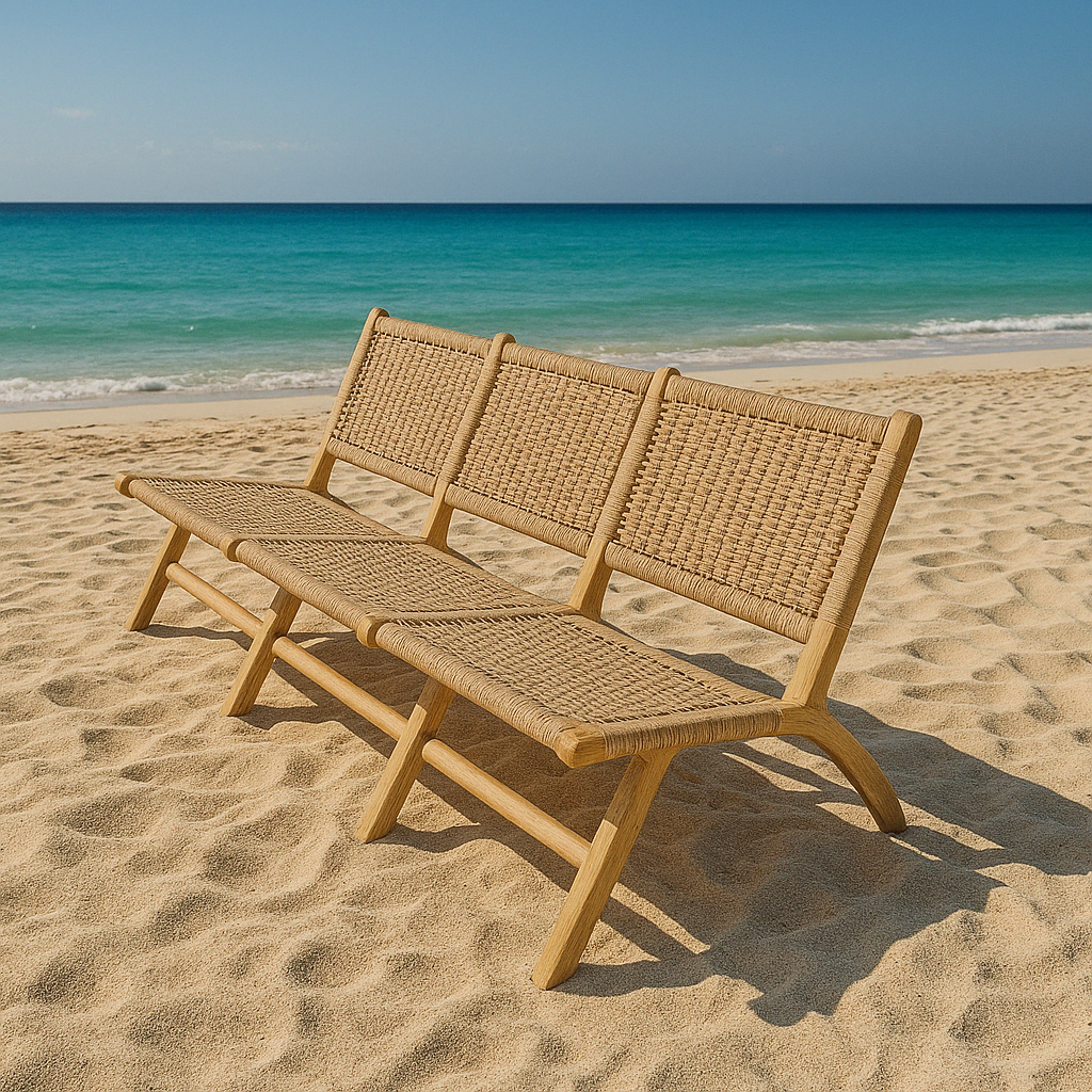 Kheyoot Lounge Three Seater - Zan Wood My Store