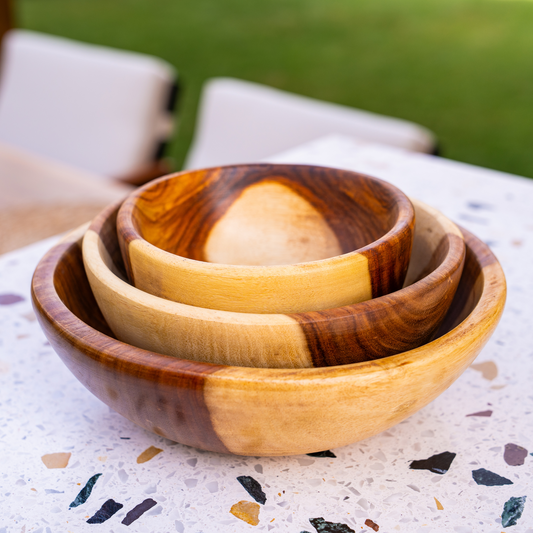 Natural Wooden Bowls - 3 Piece Set Umbra