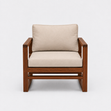 Celio Lounge Chair in beige upholstery